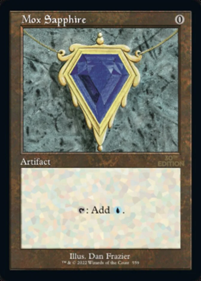 Mox Sapphire (30th Anniversary Edition) - Magic: The Gathering in TCG Land