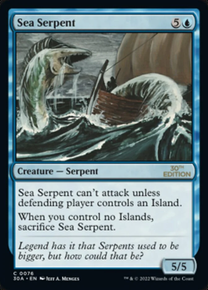 Sea Serpent (30th Anniversary Edition) - Magic: The Gathering in TCG Land