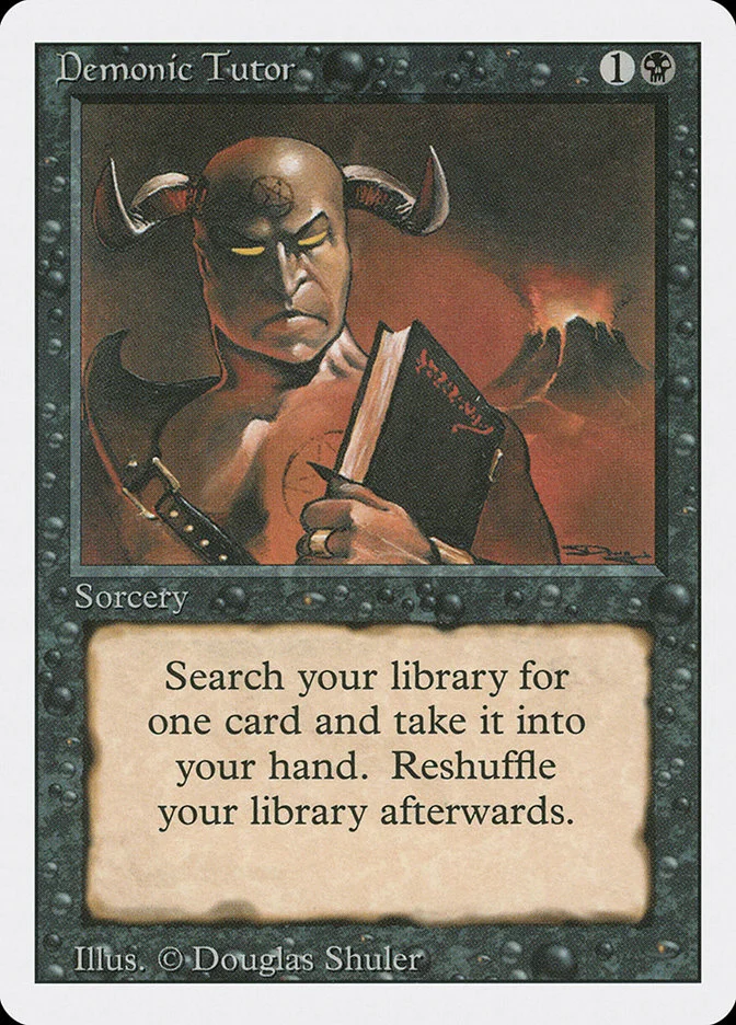 Demonic Tutor (Revised Edition) - Magic: The Gathering in TCG Land