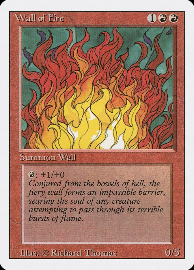 Wall of Fire (Revised Edition) - Magic: The Gathering in TCG Land