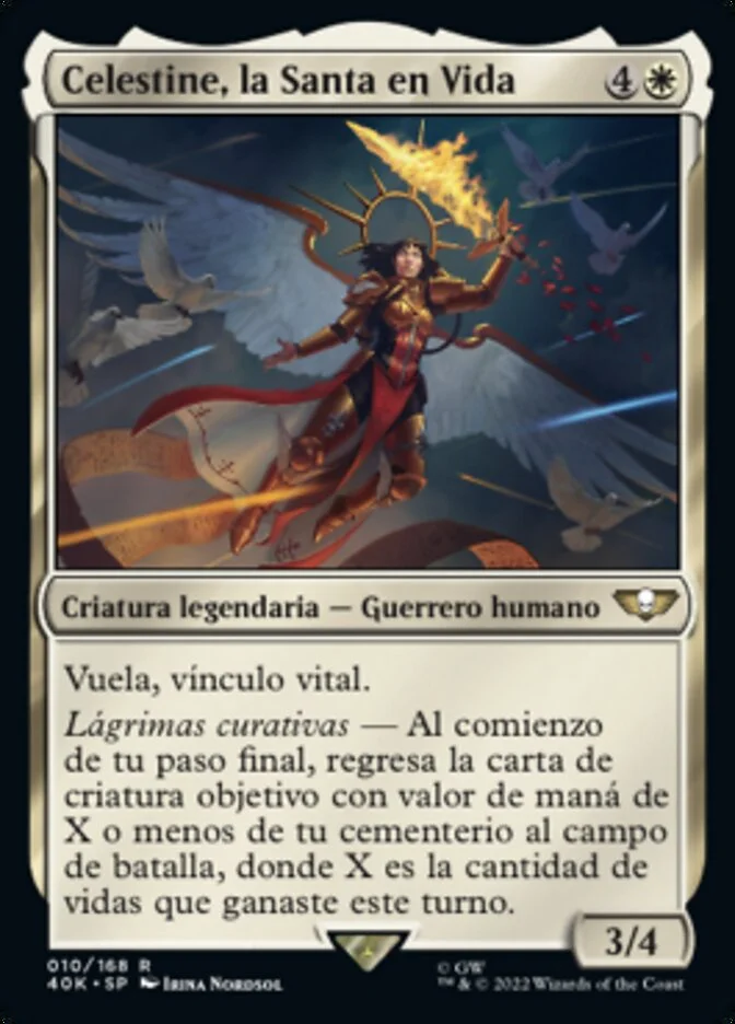 Celestine, la Santa en Vida (Warhammer 40,000 Commander) - Magic: The Gathering in TCG Land