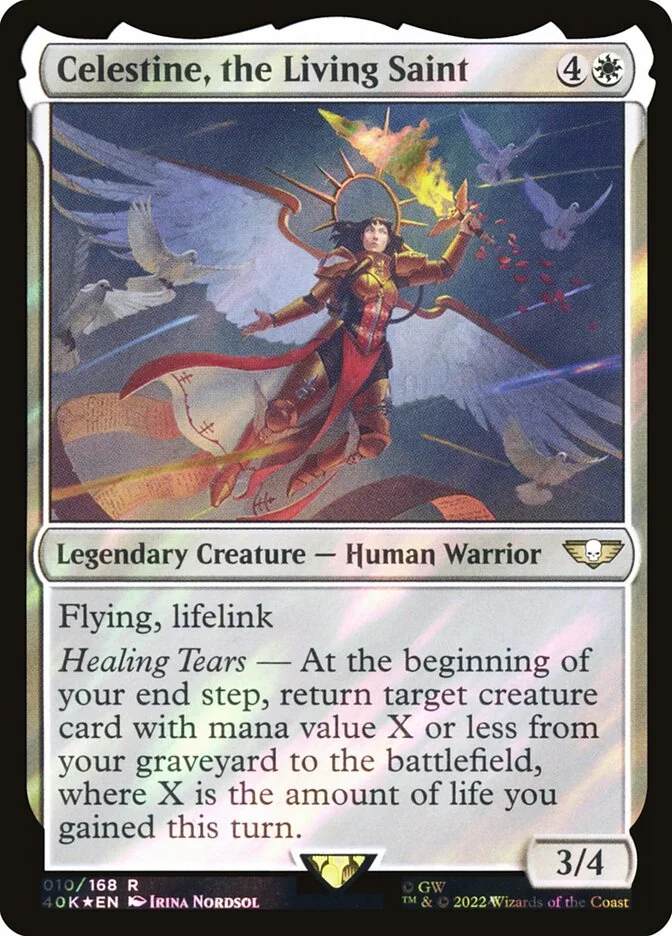 Celestine, the Living Saint (Warhammer 40,000 Commander) - Magic: The Gathering in TCG Land