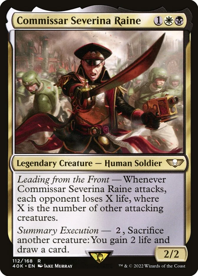 Commissar Severina Raine (Warhammer 40,000 Commander) - Magic: The Gathering in TCG Land