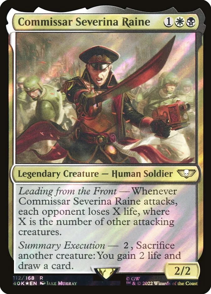 Commissar Severina Raine (Warhammer 40,000 Commander) - Magic: The Gathering in TCG Land