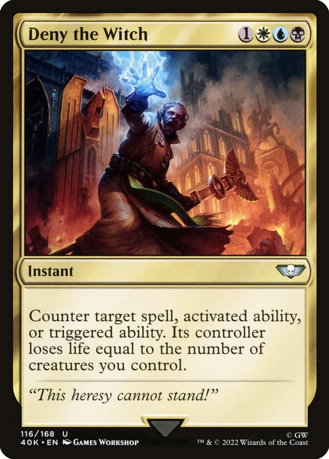 Deny the Witch (Warhammer 40,000 Commander) - Magic: The Gathering in TCG Land