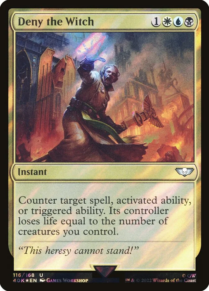 Deny the Witch (Warhammer 40,000 Commander) - Magic: The Gathering in TCG Land