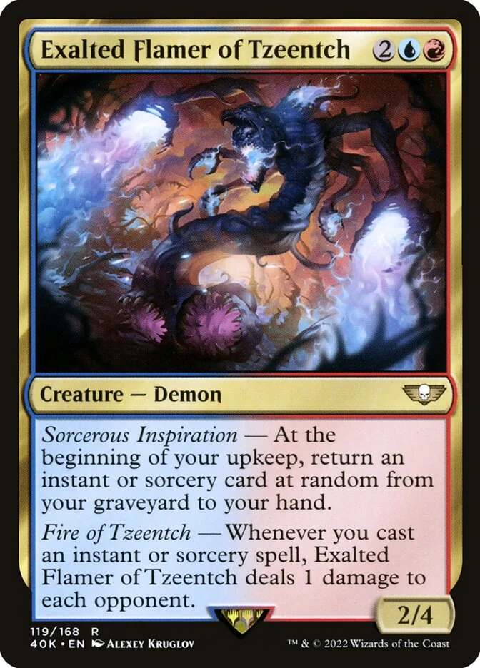 Exalted Flamer of Tzeentch (Warhammer 40,000 Commander) - Magic: The Gathering in TCG Land