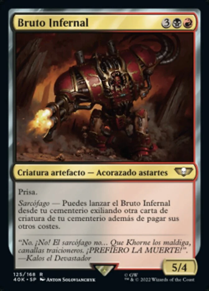 Bruto Infernal (Warhammer 40,000 Commander) - Magic: The Gathering in TCG Land México