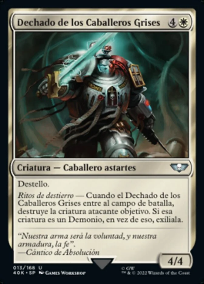 Dechado de los Caballeros Grises (Warhammer 40,000 Commander) - Magic: The Gathering in TCG Land