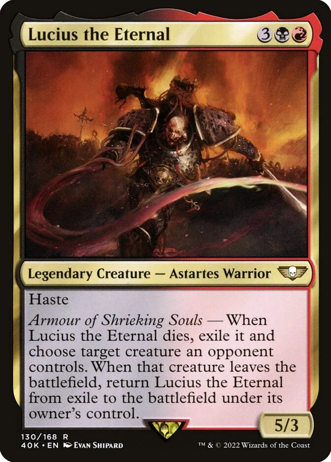 Lucius the Eternal (Warhammer 40,000 Commander) - Magic: The Gathering in TCG Land