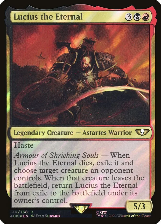 Lucius the Eternal (Warhammer 40,000 Commander) - Magic: The Gathering in TCG Land