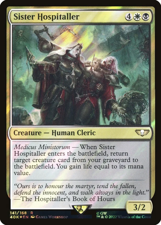 Sister Hospitaller (Warhammer 40,000 Commander) - Magic: The Gathering in TCG Land