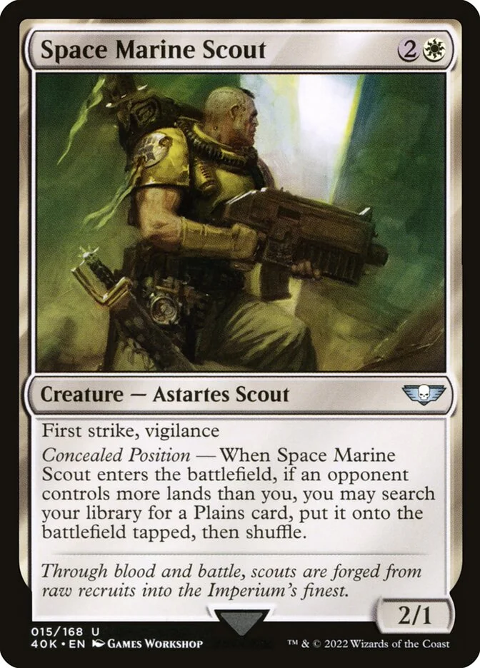 Space Marine Scout (Warhammer 40,000 Commander) - Magic: The Gathering in TCG Land