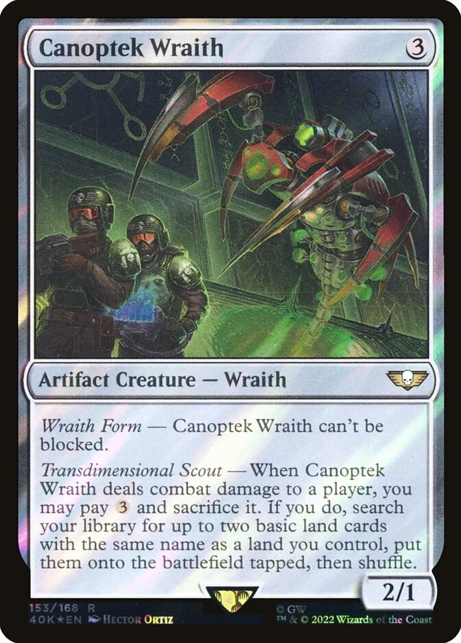 Canoptek Wraith (Warhammer 40,000 Commander) - Magic: The Gathering in TCG Land
