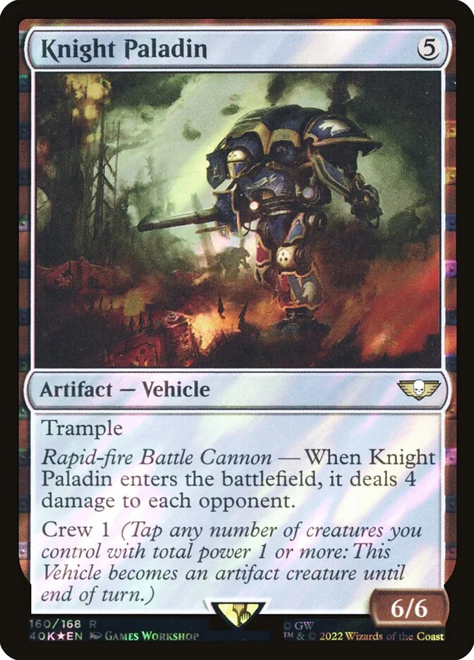 Knight Paladin (Warhammer 40,000 Commander) - Magic: The Gathering in TCG Land