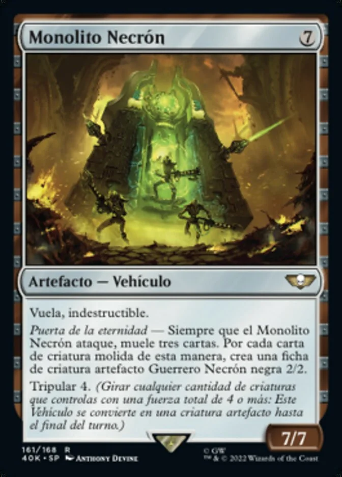 Monolito Necrón (Warhammer 40,000 Commander) - Magic: The Gathering in TCG Land