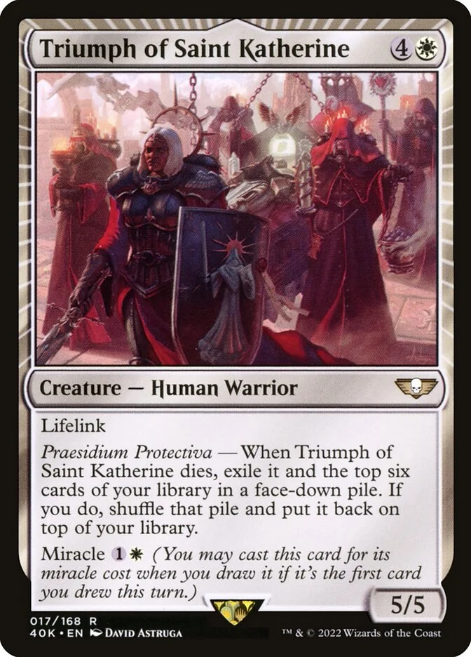 Triumph of Saint Katherine (Warhammer 40,000 Commander) - Magic: The Gathering in TCG Land