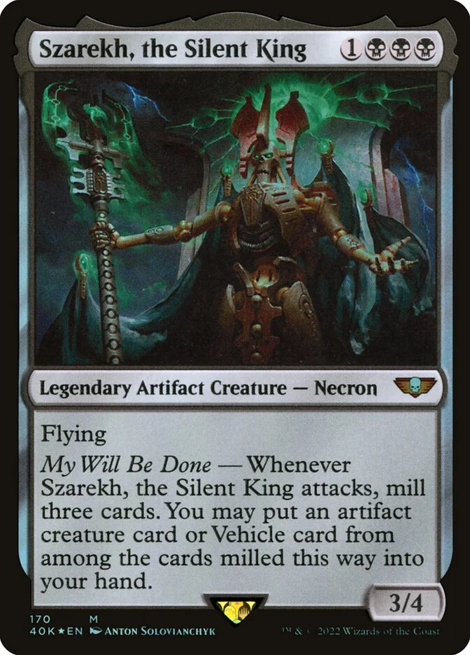 Szarekh, the Silent King (Warhammer 40,000 Commander) - Magic: The Gathering in TCG Land