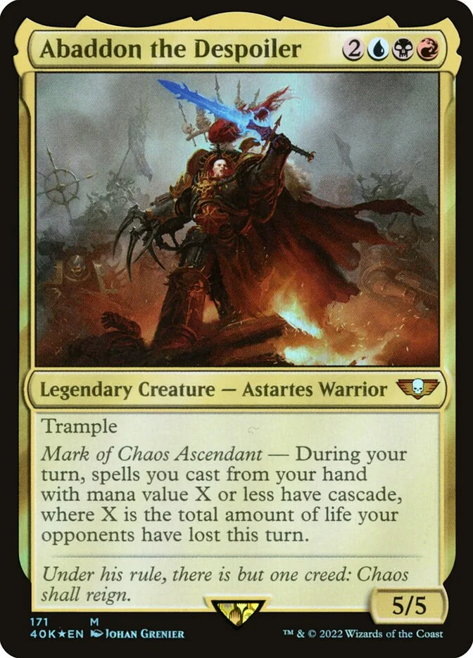 Abaddon the Despoiler (Warhammer 40,000 Commander) - Magic: The Gathering in TCG Land