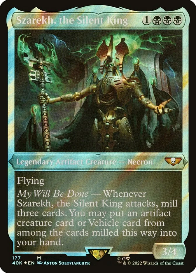Szarekh, the Silent King (Warhammer 40,000 Commander) - Magic: The Gathering in TCG Land