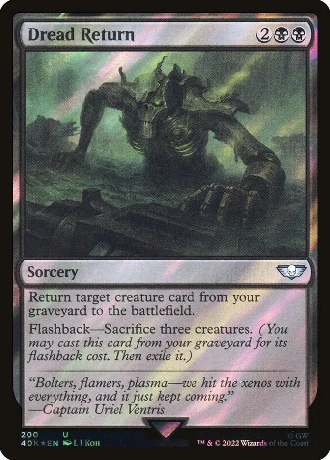 Dread Return (Warhammer 40,000 Commander) - Magic: The Gathering in TCG Land