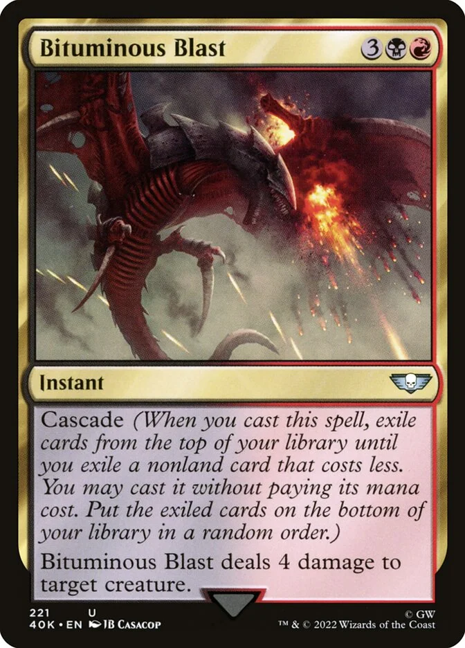Bituminous Blast (Warhammer 40,000 Commander) - Magic: The Gathering in TCG Land