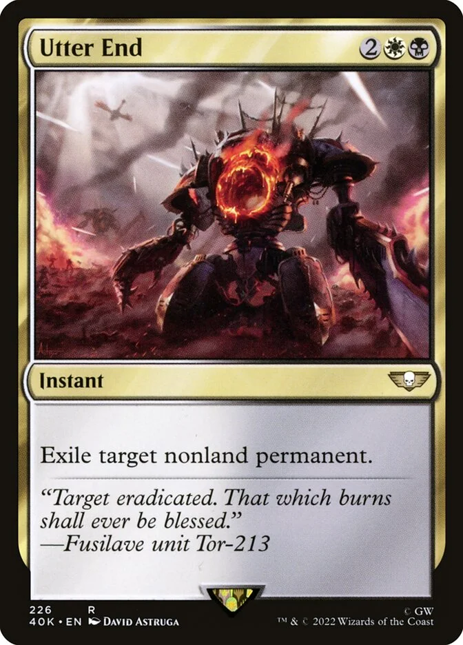 Utter End (Warhammer 40,000 Commander) - Magic: The Gathering in TCG Land