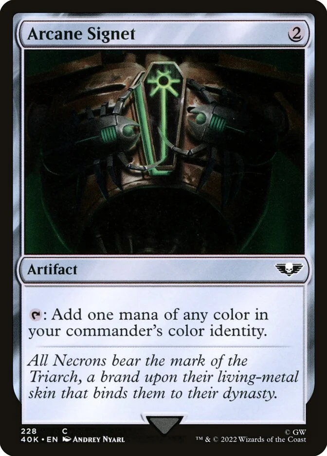 Arcane Signet (Warhammer 40,000 Commander) - Magic: The Gathering in TCG Land México