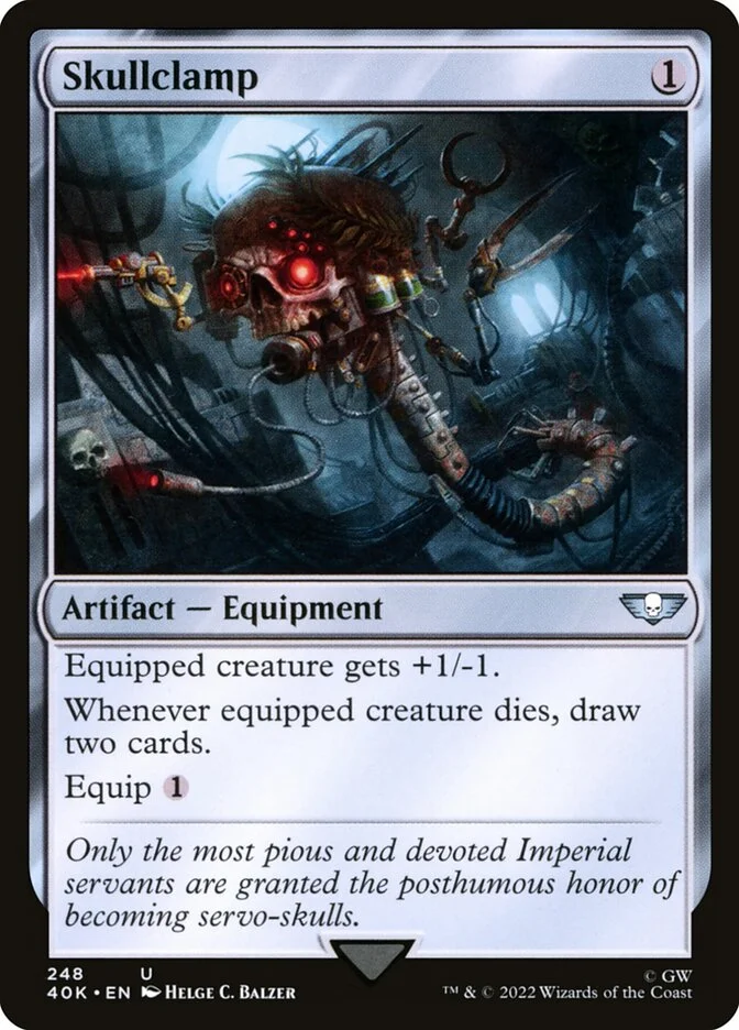 Skullclamp (Warhammer 40,000 Commander) - Magic: The Gathering in TCG Land