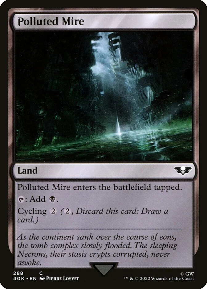 Polluted Mire (Warhammer 40,000 Commander) - Magic: The Gathering in TCG Land