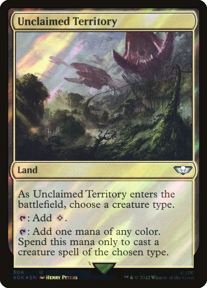 Unclaimed Territory (Warhammer 40,000 Commander) - Magic: The Gathering in TCG Land