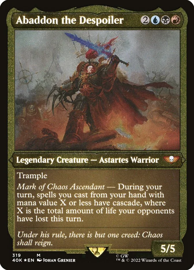 Abaddon the Despoiler (Warhammer 40,000 Commander) - Magic: The Gathering in TCG Land