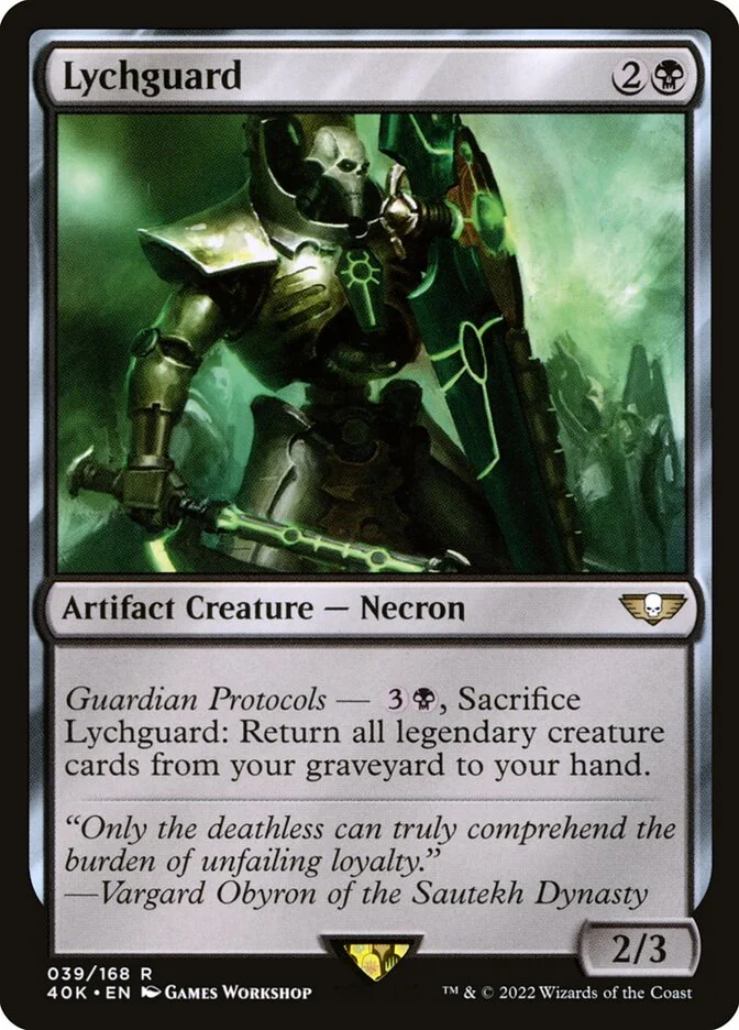 Lychguard (Warhammer 40,000 Commander) - Magic: The Gathering in TCG Land