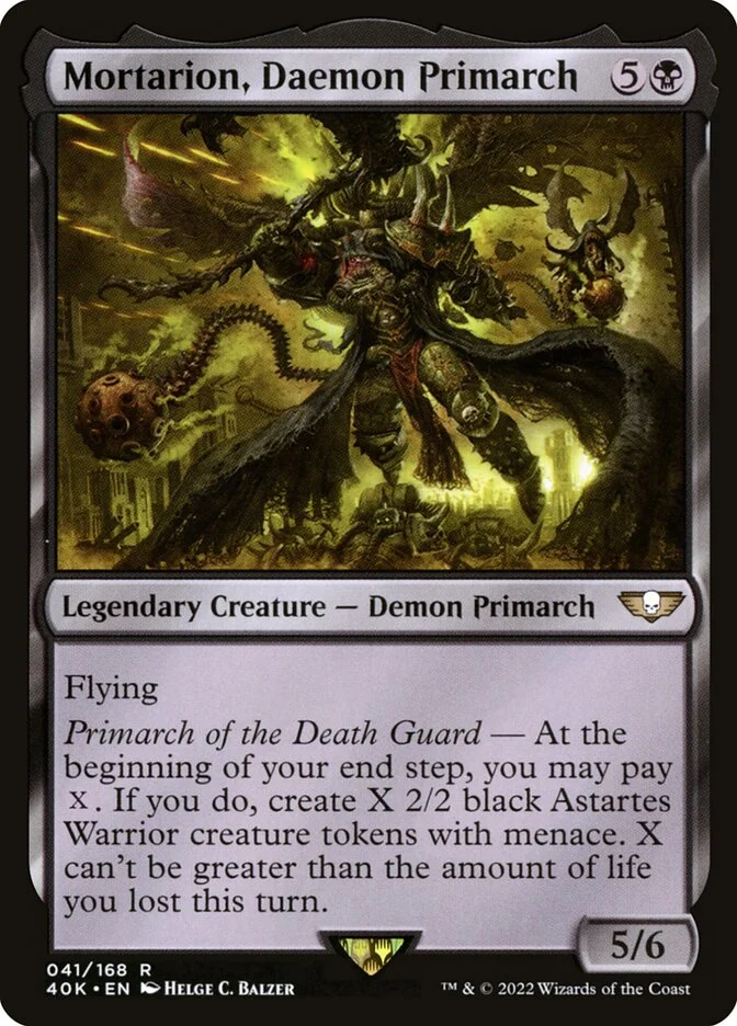 Mortarion, Daemon Primarch (Warhammer 40,000 Commander) - Magic: The Gathering in TCG Land