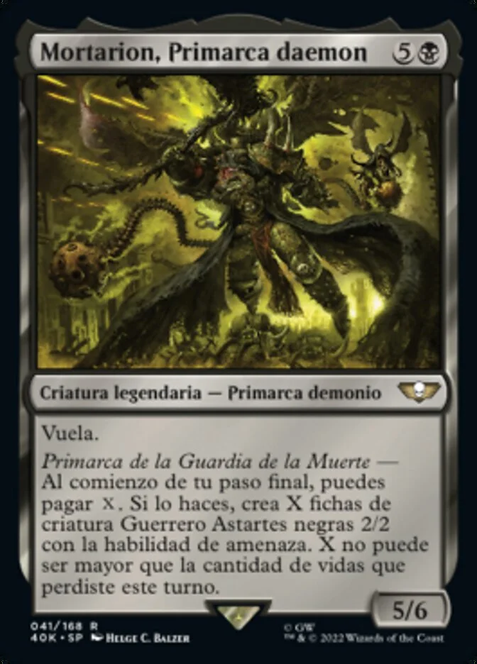 Mortarion, Primarca daemon (Warhammer 40,000 Commander) - Magic: The Gathering in TCG Land