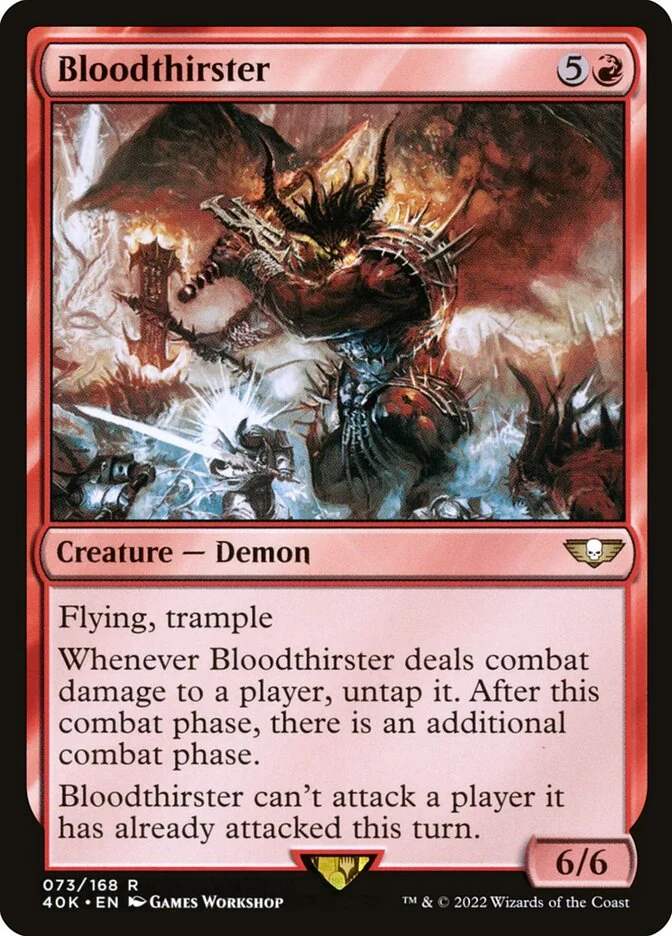 Bloodthirster (Warhammer 40,000 Commander) - Magic: The Gathering in TCG Land