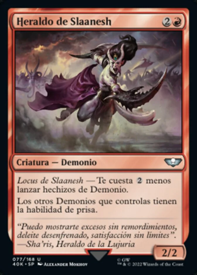 Heraldo de Slaanesh (Warhammer 40,000 Commander) - Magic: The Gathering in TCG Land