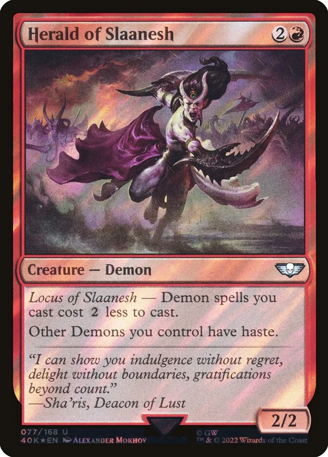 Herald of Slaanesh (Warhammer 40,000 Commander) - Magic: The Gathering in TCG Land
