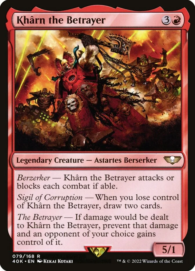 Khârn the Betrayer (Warhammer 40,000 Commander) - Magic: The Gathering in TCG Land