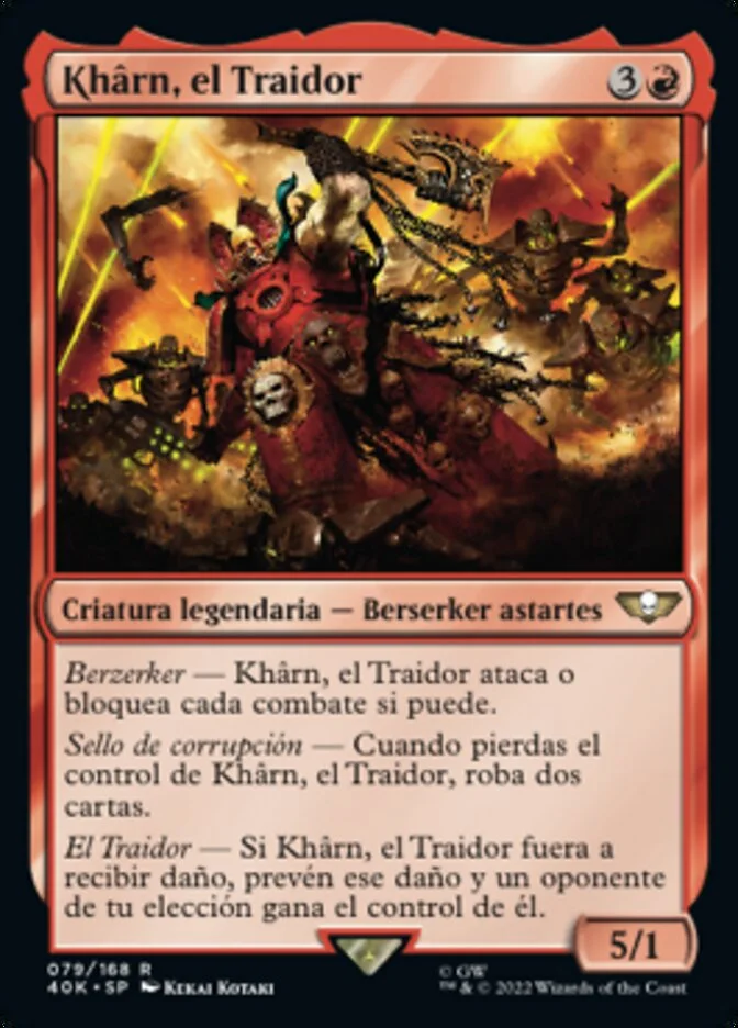 Khârn, el Traidor (Warhammer 40,000 Commander) - Magic: The Gathering in TCG Land