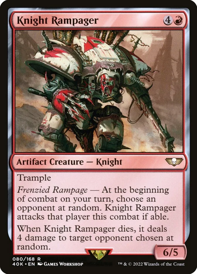 Knight Rampager (Warhammer 40,000 Commander) - Magic: The Gathering in TCG Land