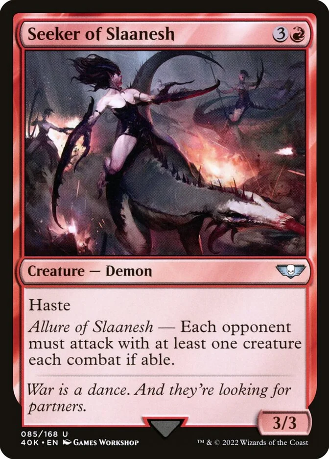Seeker of Slaanesh (Warhammer 40,000 Commander) - Magic: The Gathering in TCG Land