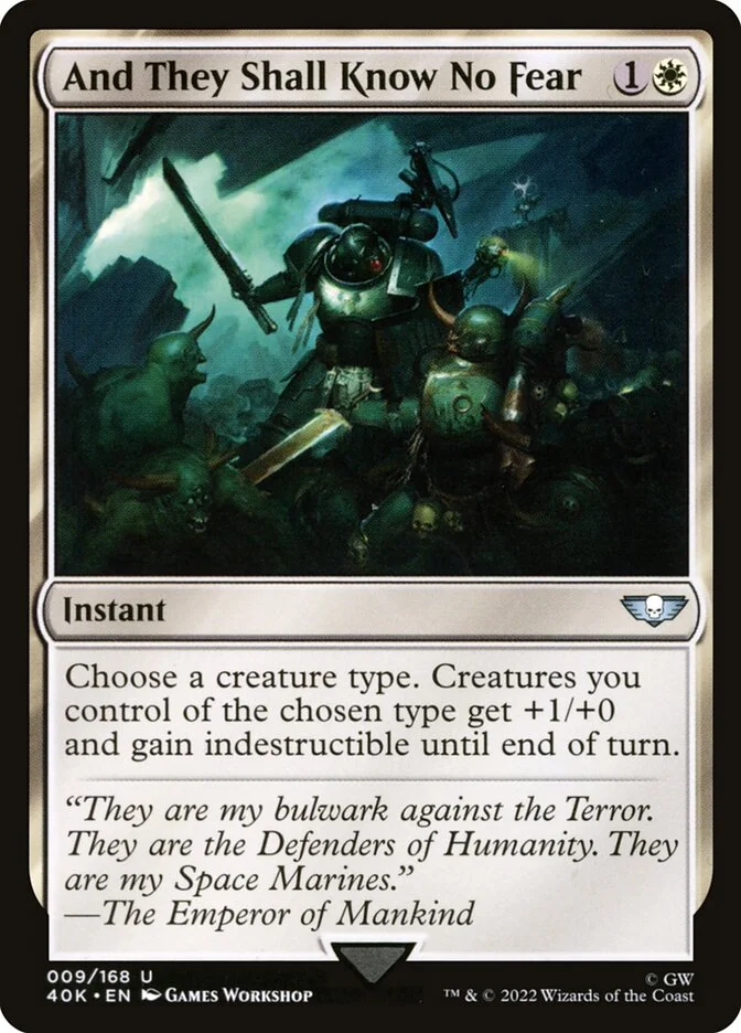 And They Shall Know No Fear (Warhammer 40,000 Commander) - Magic: The Gathering in TCG Land
