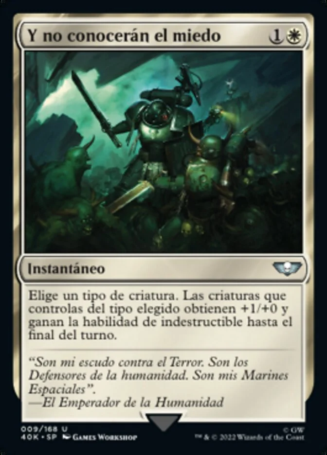 Y no conocerán el miedo (Warhammer 40,000 Commander) - Magic: The Gathering in TCG Land