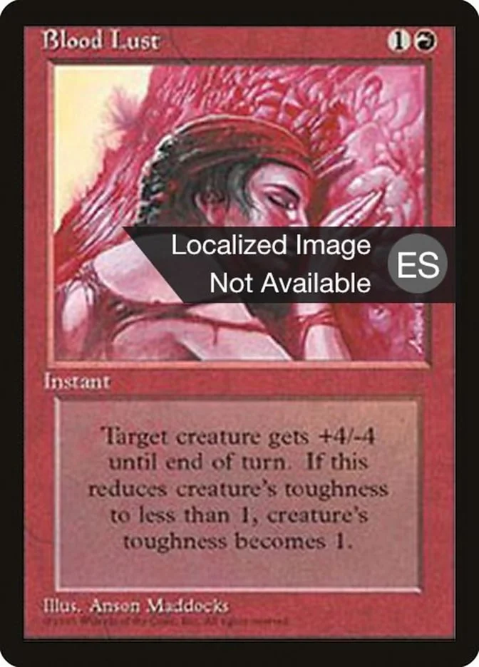 Ansia de sangre (Fourth Edition Foreign Black Border) - Magic: The Gathering in TCG Land
