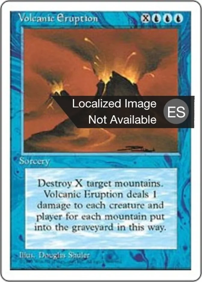 Erupción volcánica (Fourth Edition) - Magic: The Gathering in TCG Land