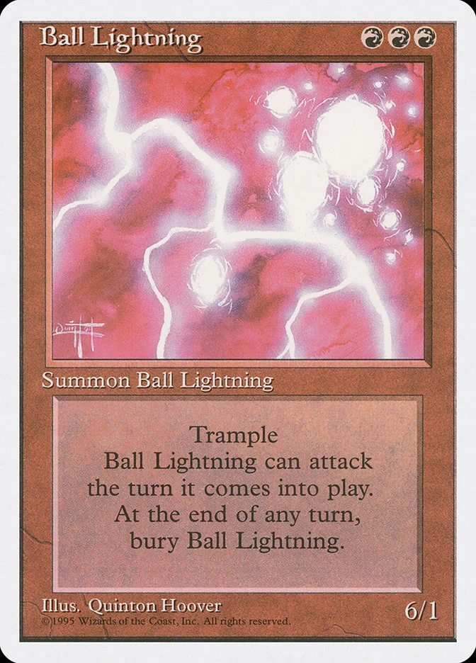 Ball Lightning (Fourth Edition) - Magic: The Gathering in TCG Land