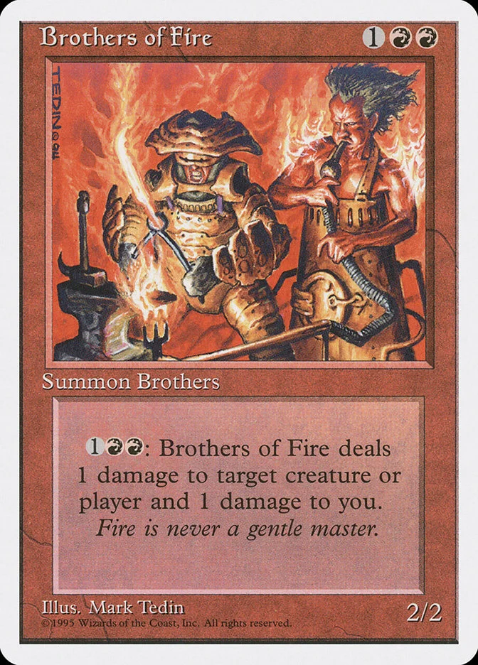 Brothers of Fire (Fourth Edition) - Magic: The Gathering in TCG Land