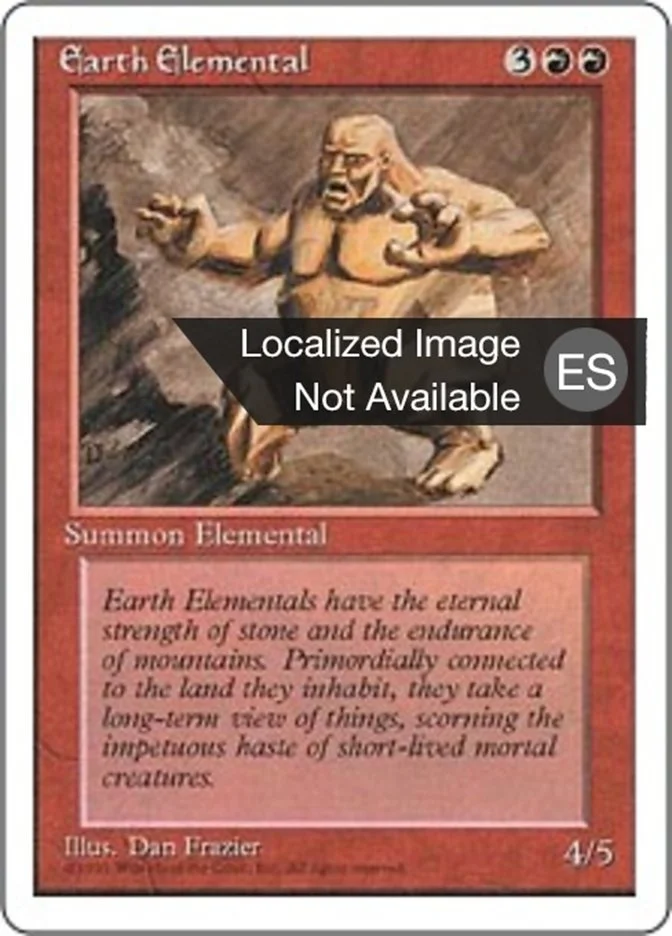 Elemental de tierra (Fourth Edition) - Magic: The Gathering in TCG Land México