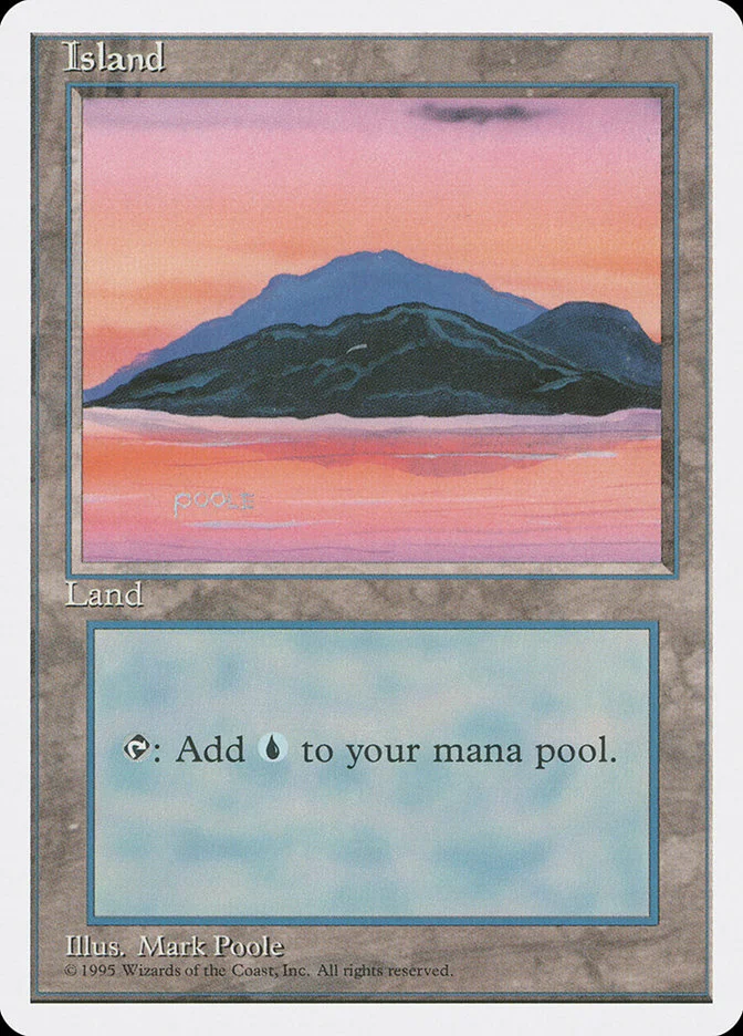 Island (Fourth Edition) - Magic: The Gathering in TCG Land